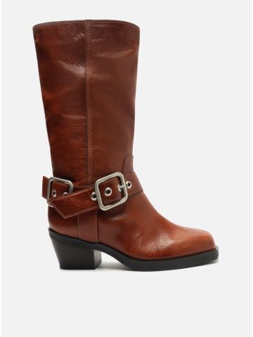 Bota Arezzo Cano Medio Montaria West Marrom